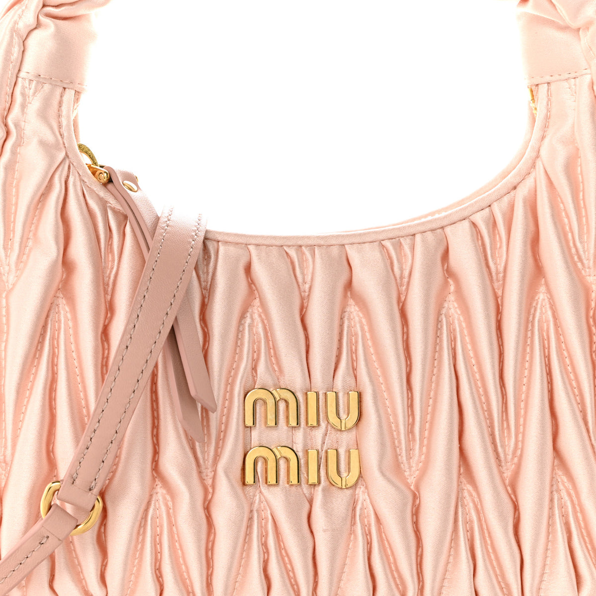 Miu Miu Satin Matelasse Small Wander Hobo Orchidea 8 of 10