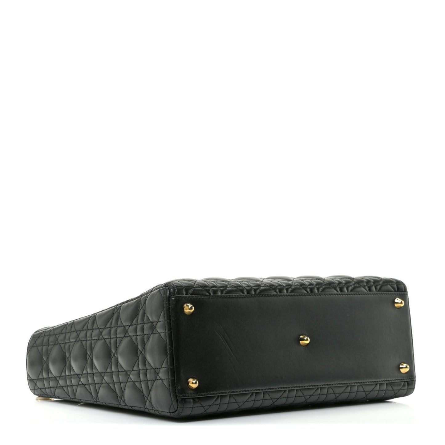 Lambskin Cannage Large Lady Dior Black