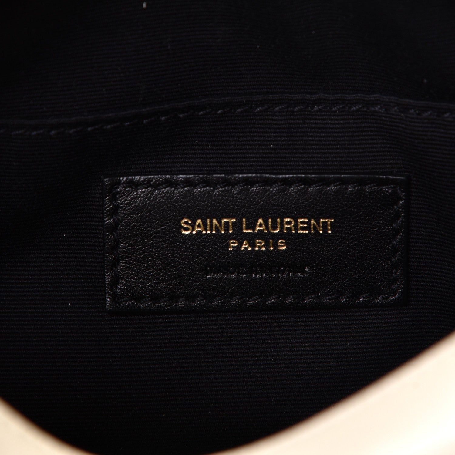 Saint Laurent Calfskin Matelasse Monogram Lou Belt Bag Ivory 3 of 7