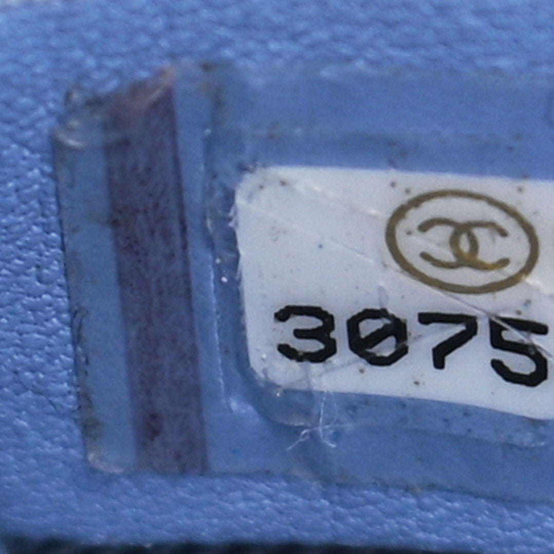 Chanel Sequin Quilted Medium Chanel 19 Flap Light Blue 7 of 11