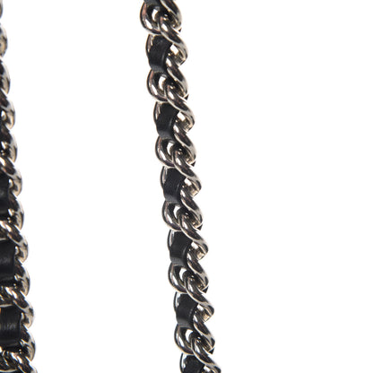 Chanel Washed Lambskin Quilted Mini Chain Around Flap Black 12 of 14