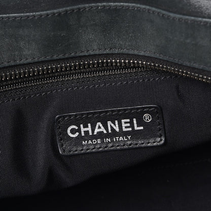 Chanel Iridescent Calfskin Chic Quilt Bowling Bag Black 6 of 8