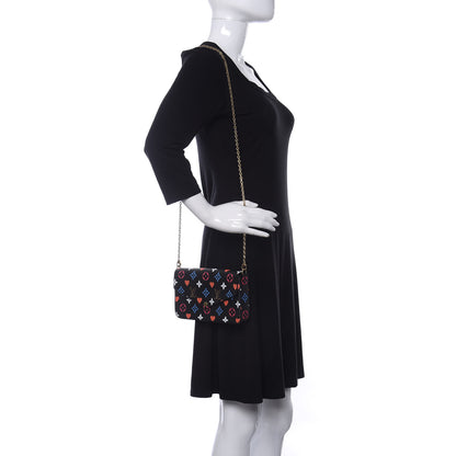 Louis Vuitton Game On Felicie Chain Wallet Black 2 of 11