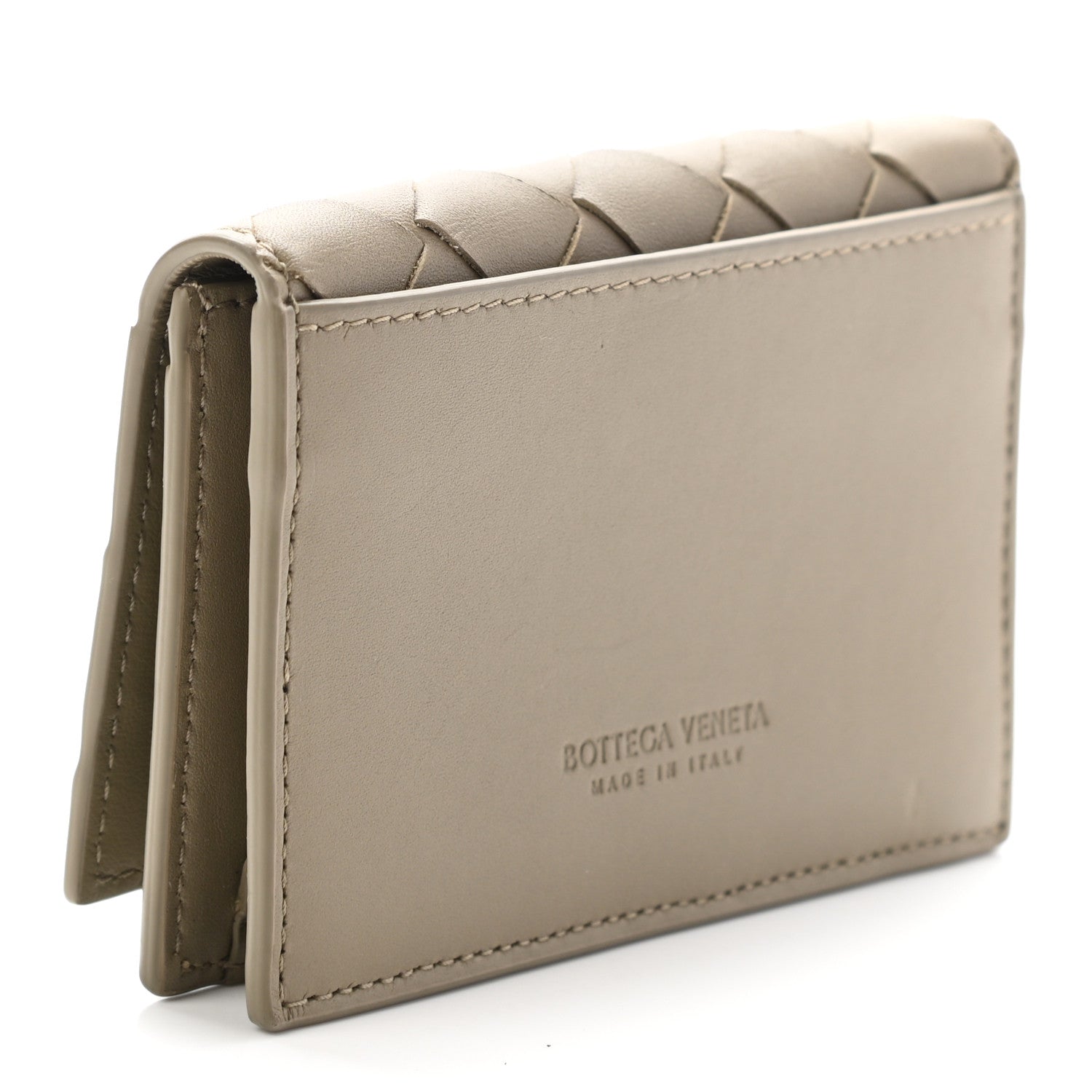 Bottega Veneta Nappa Intrecciato Card Holder Taupe 3 of 7