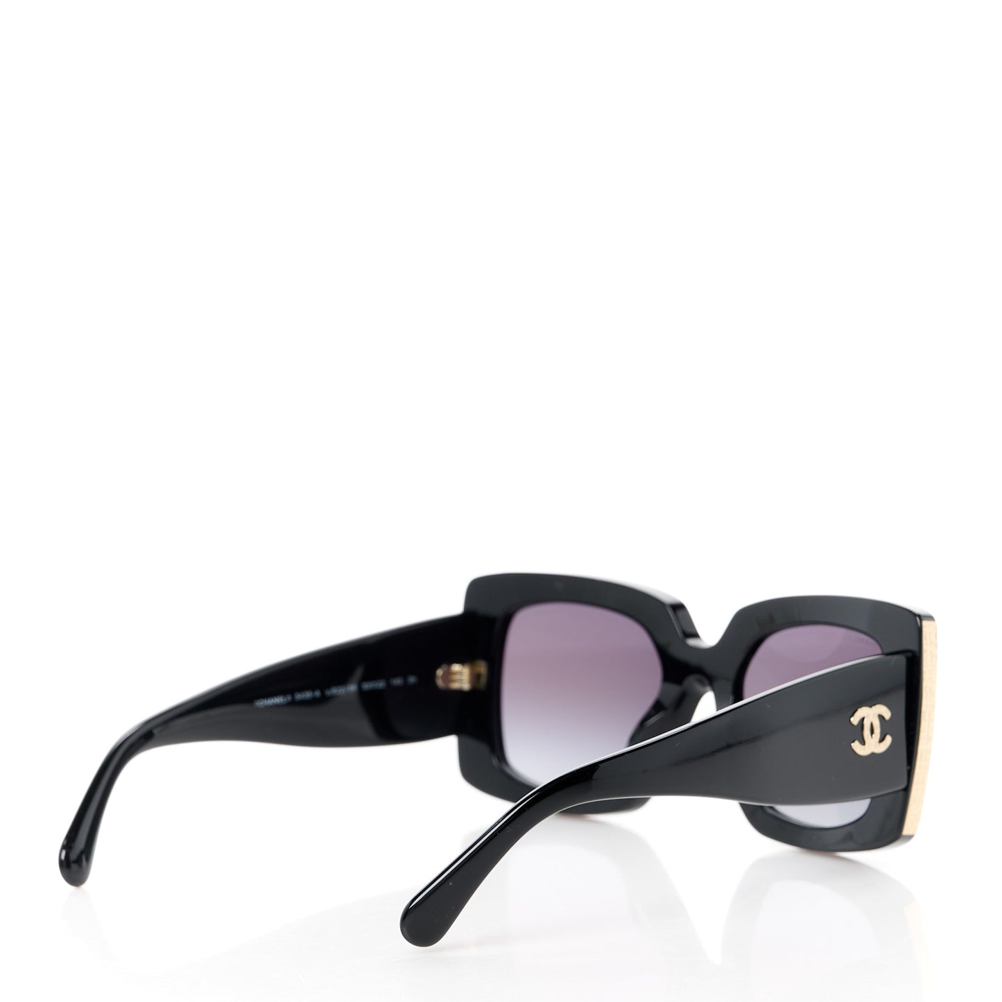 Acetate Rectangle Sunglasses 5435 Black
