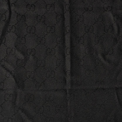 Gucci Wool GG Jacquard Pattern Knit Scarf Black 4 of 6