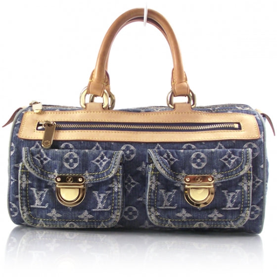 Louis Vuitton Monogram Denim Neo Speedy Blue 1 of 9