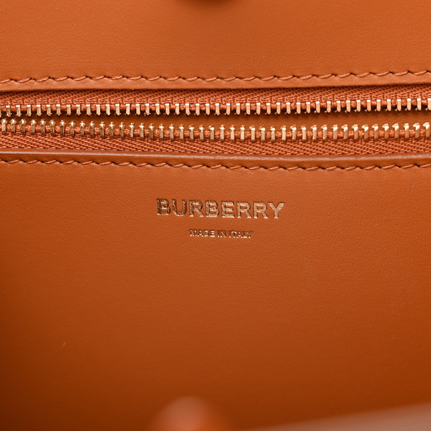 Grained Calfskin Small Frances Tote Warm Russet