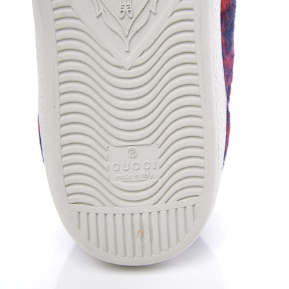 Gucci Covered Wool Big GG Monogram Mens Sneakers 11 Blue Red Mystic White 9 of 11