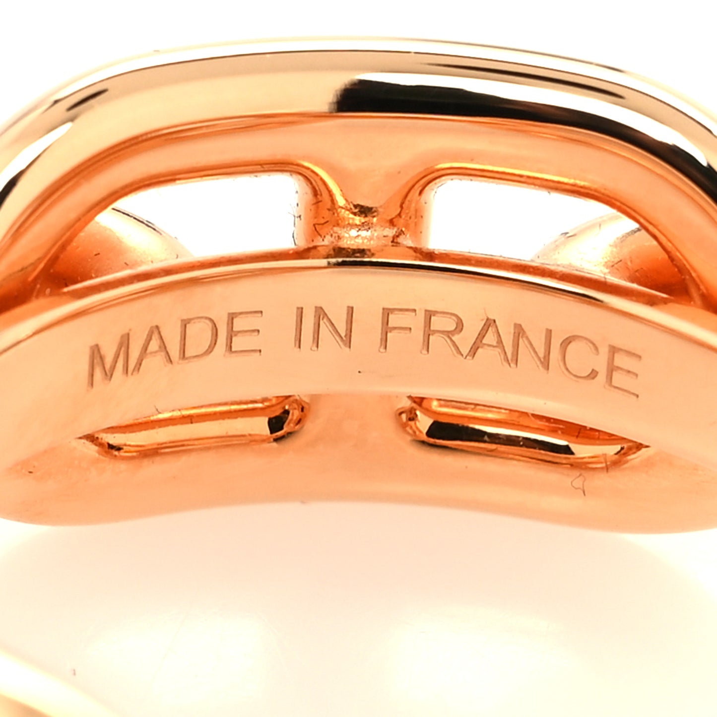 Plated Brass Regate Scarf Ring Plaqué Or Rose