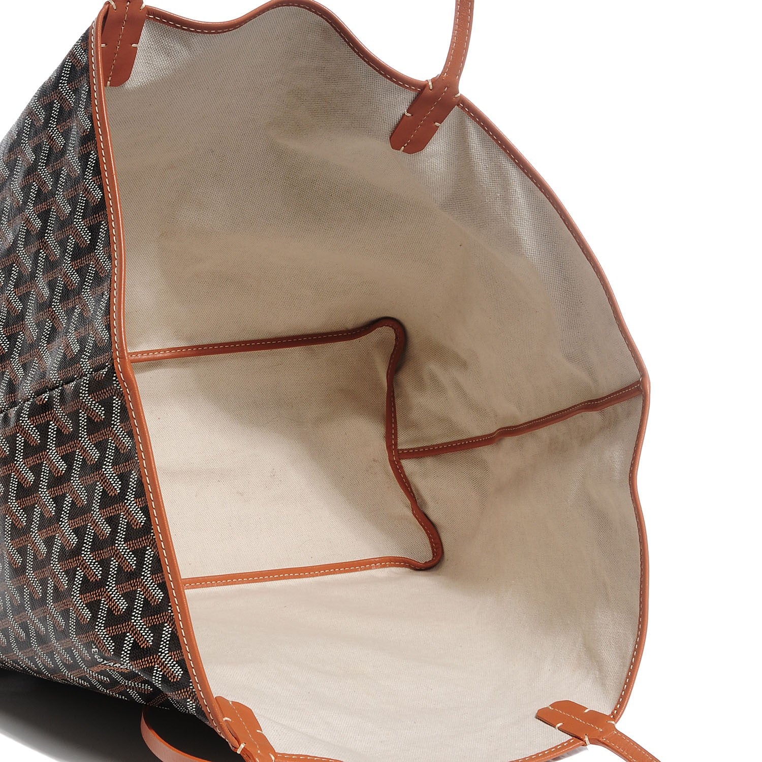 Goyard Goyardine Saint Louis GM Black Gold 6 of 9
