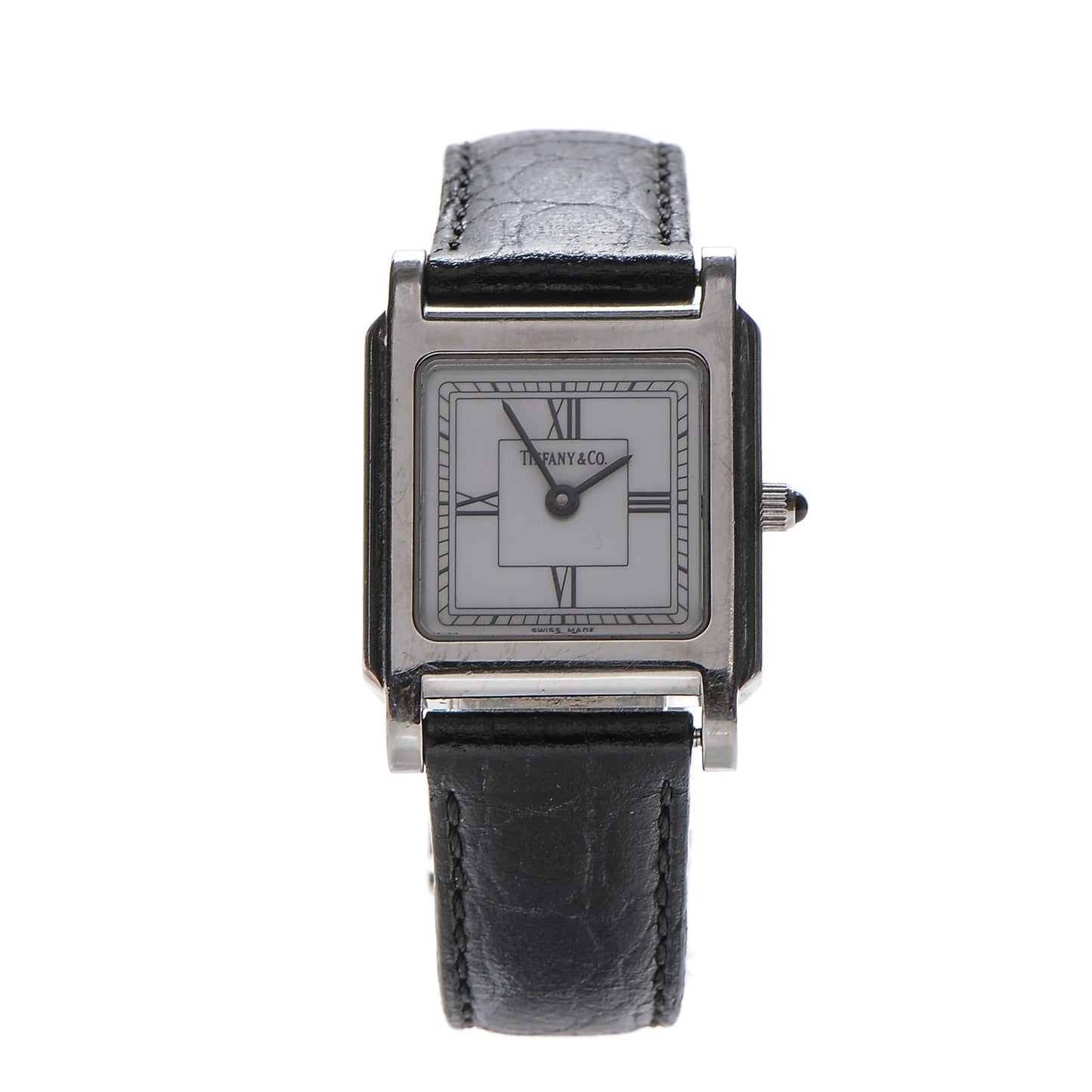 Stainless Steel Alligator 24mm Atlas Square Quartz Watch