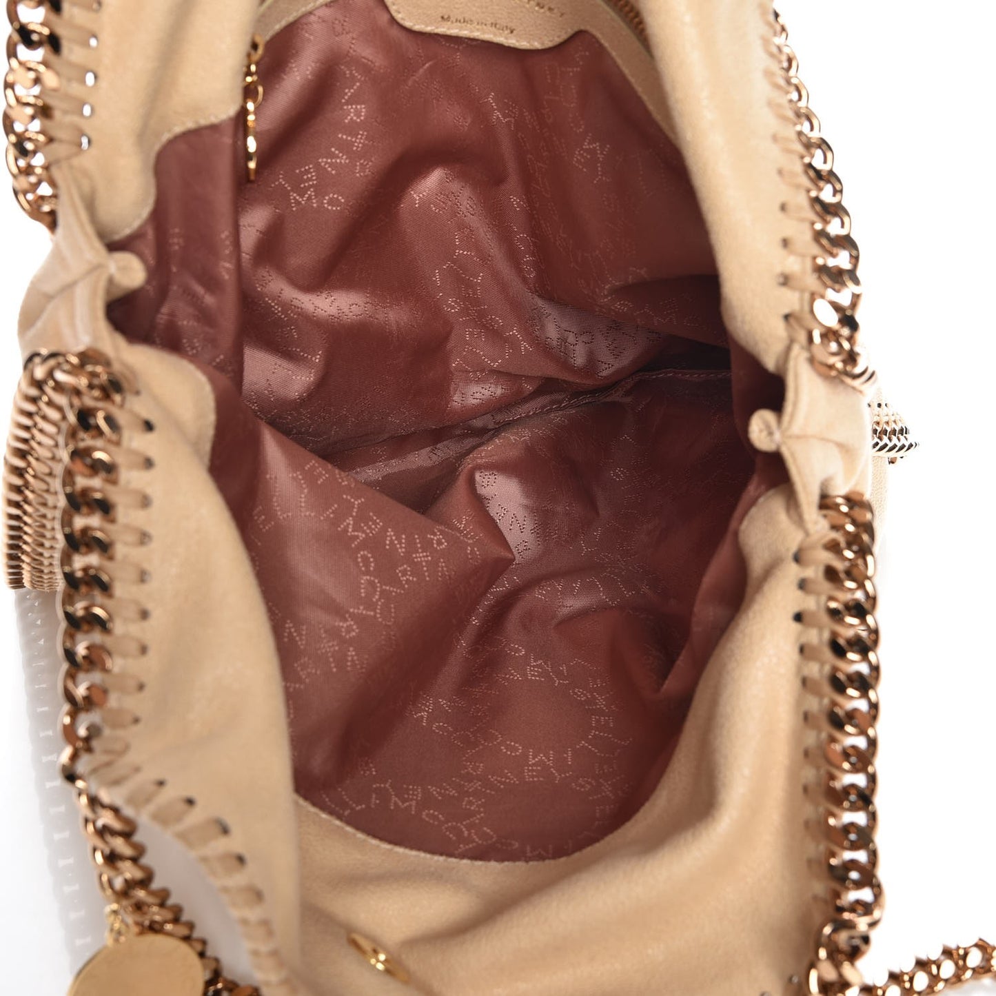 Shaggy Deer Small Falabella Tote Beige