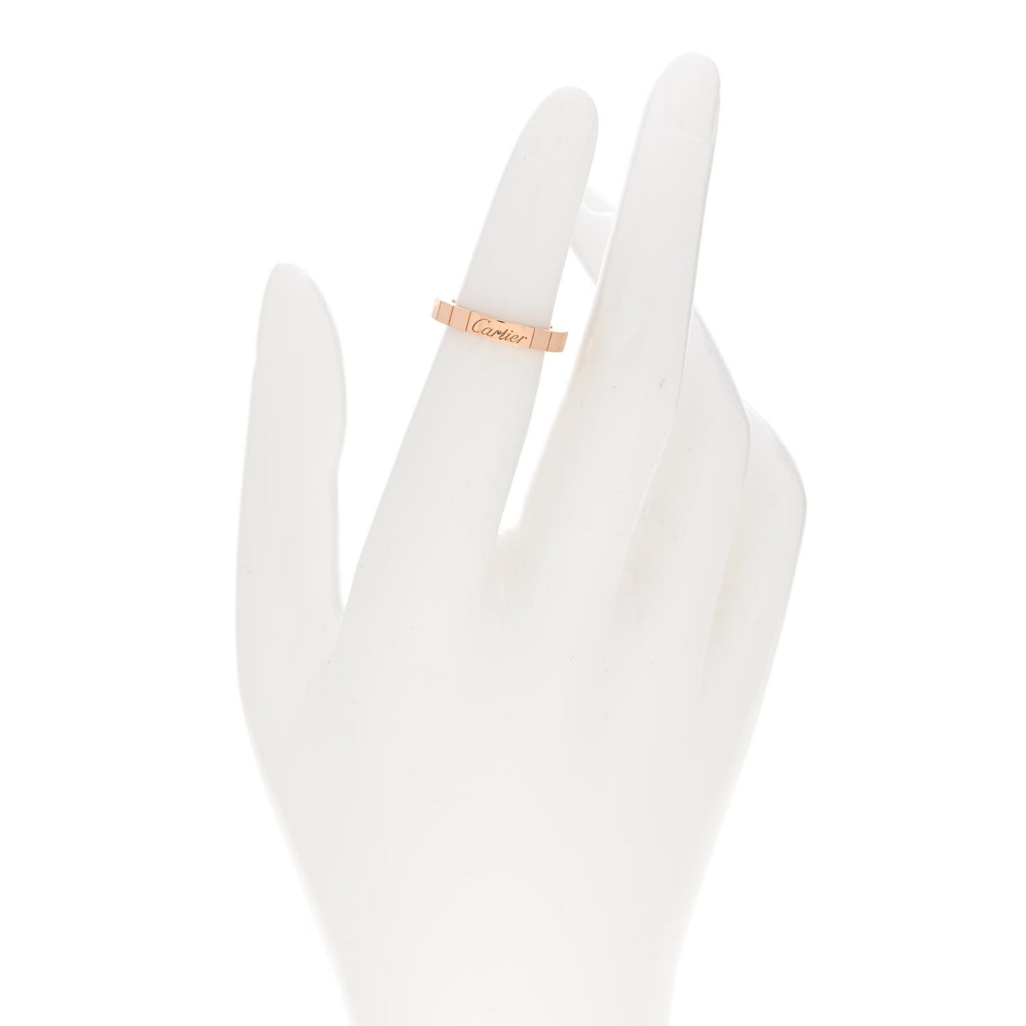 18K Pink Gold 3mm Lanieres Ring 46 3.75