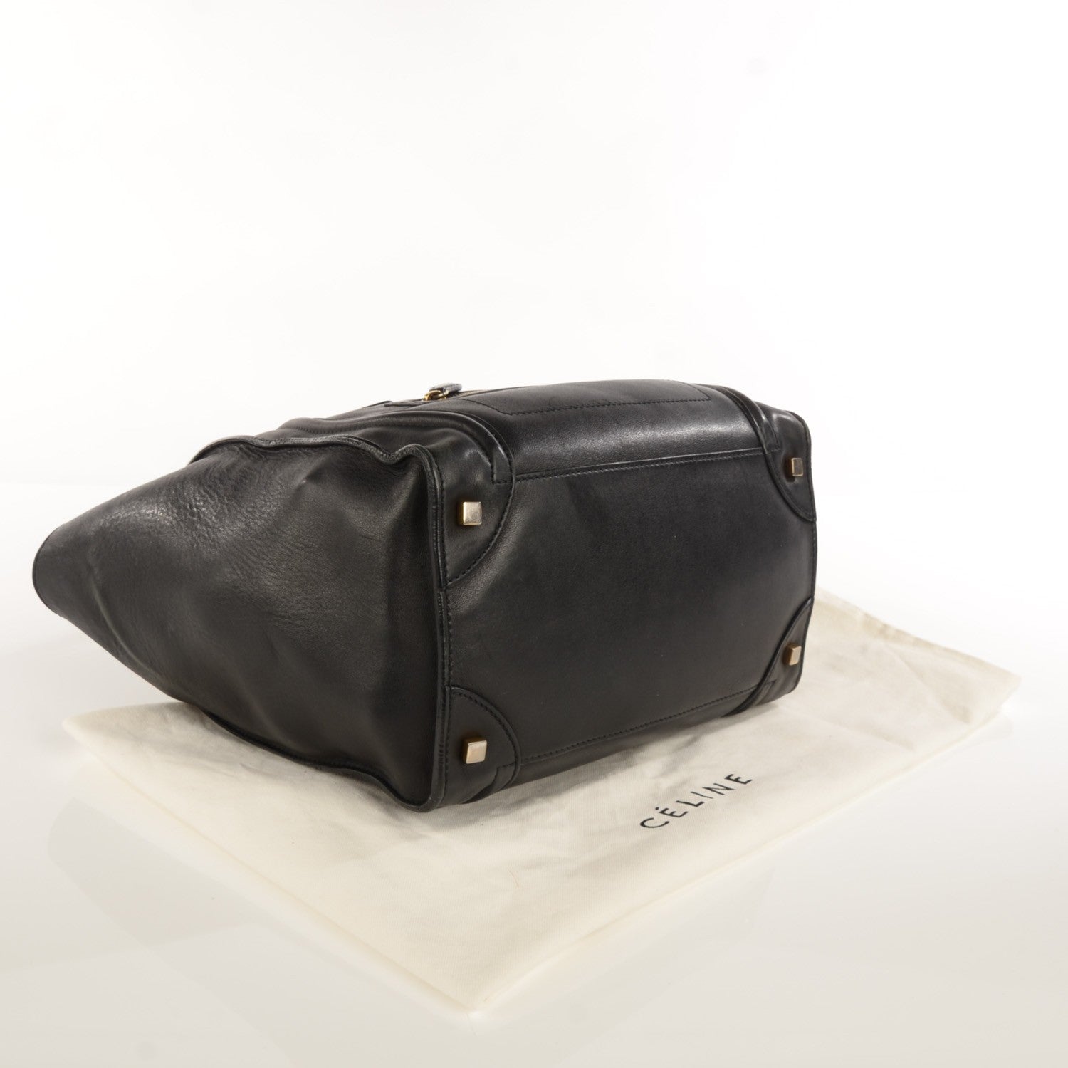 Celine Smooth Calfskin Mini Luggage Black 5 of 10