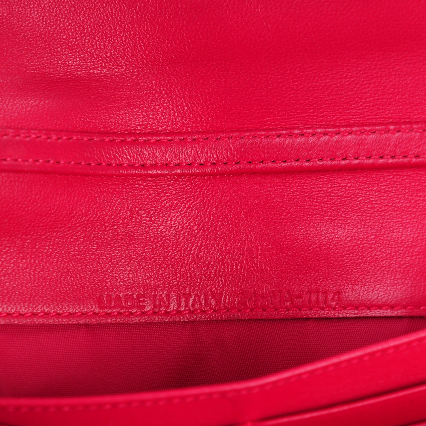 Lambskin Cannage Rendez-vous Chain Wallet Pink