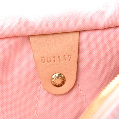 Louis Vuitton Damier Azur Tahitienne Speedy Bandouliere 30 Rose Ballerine 7 of 15