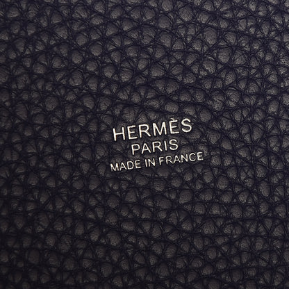 Hermes Taurillon Clemence Picotin Lock 18 PM Bleu Encre 6 of 10