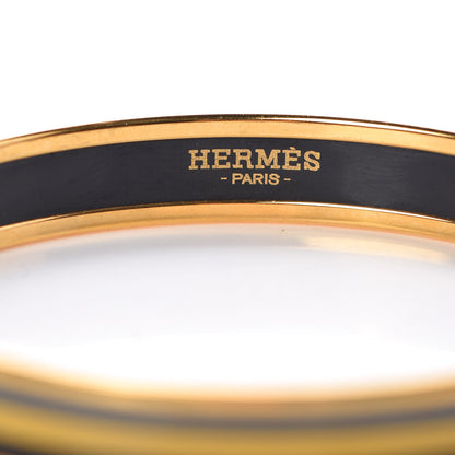 Hermes Enamel Narrow Printed Buckle Bracelet 70 4 of 5
