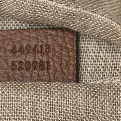 Gucci Monogram Mini Bree Messenger Bag Beige Tabacco 7 of 10