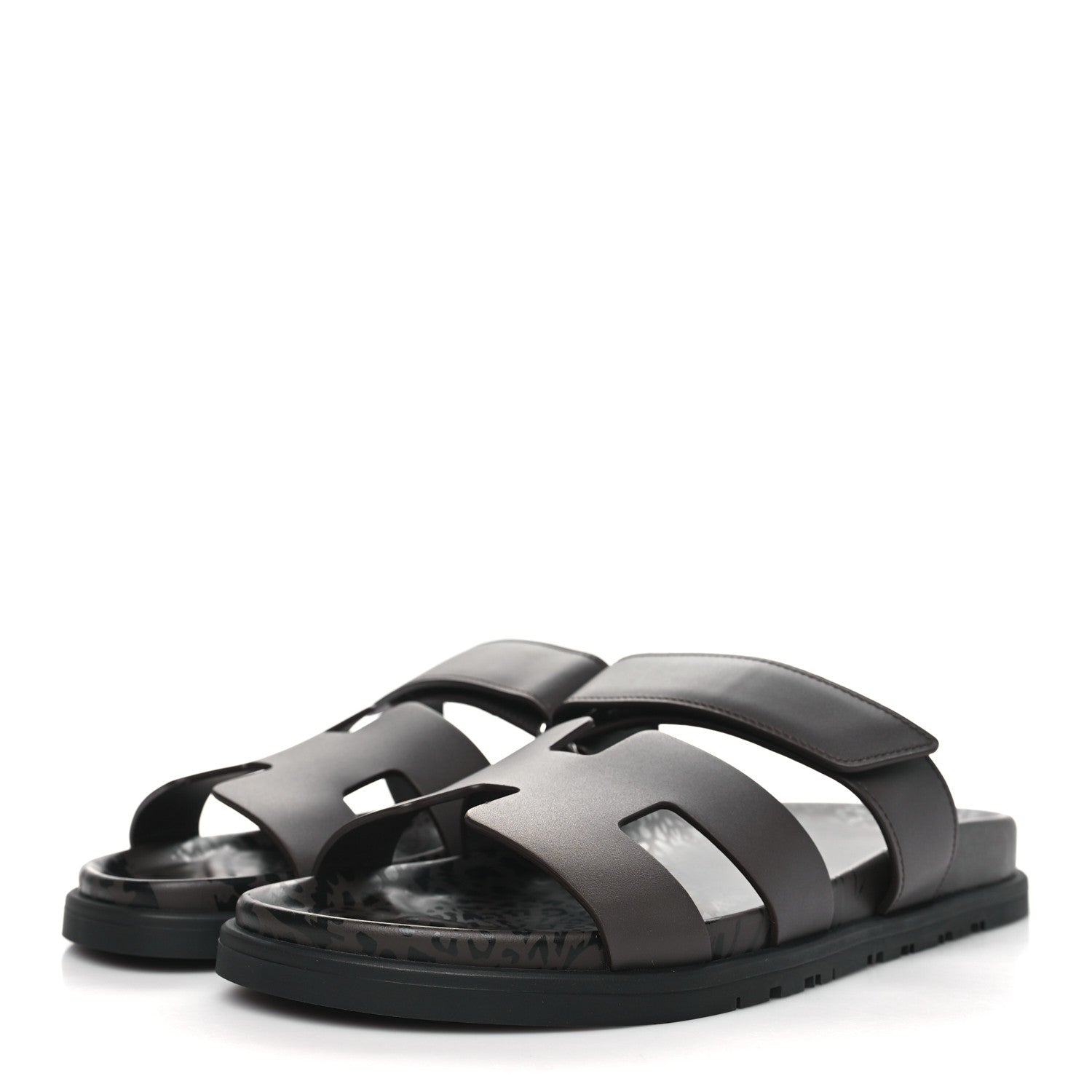 Hermes Calfskin Chypre Sandals 39 Ecorce 3 of 8