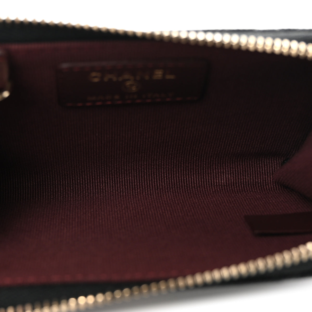 Caviar Quilted Zipped Key Holder Case Black