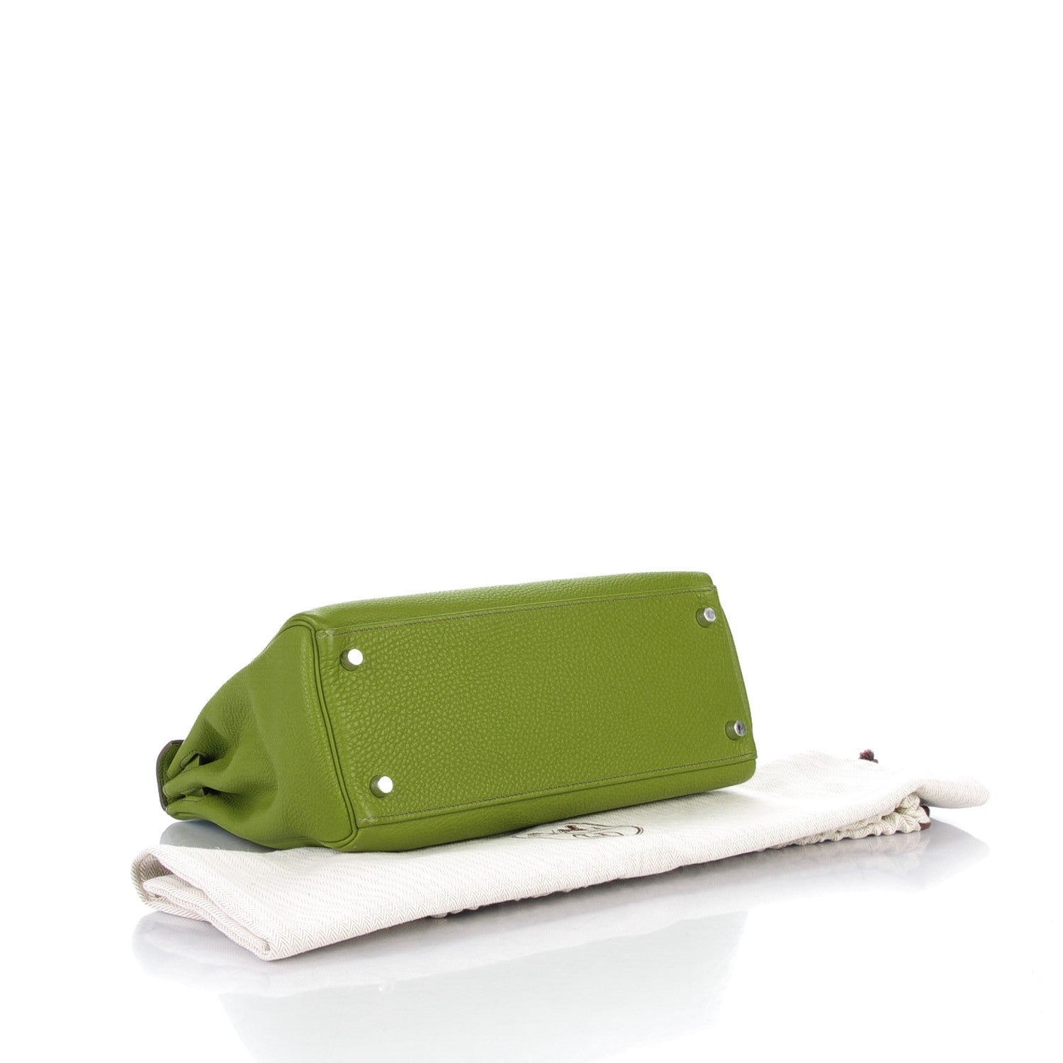 Hermes Taurillon Clemence Kelly Retourne 28 Vert Anis 5 of 27