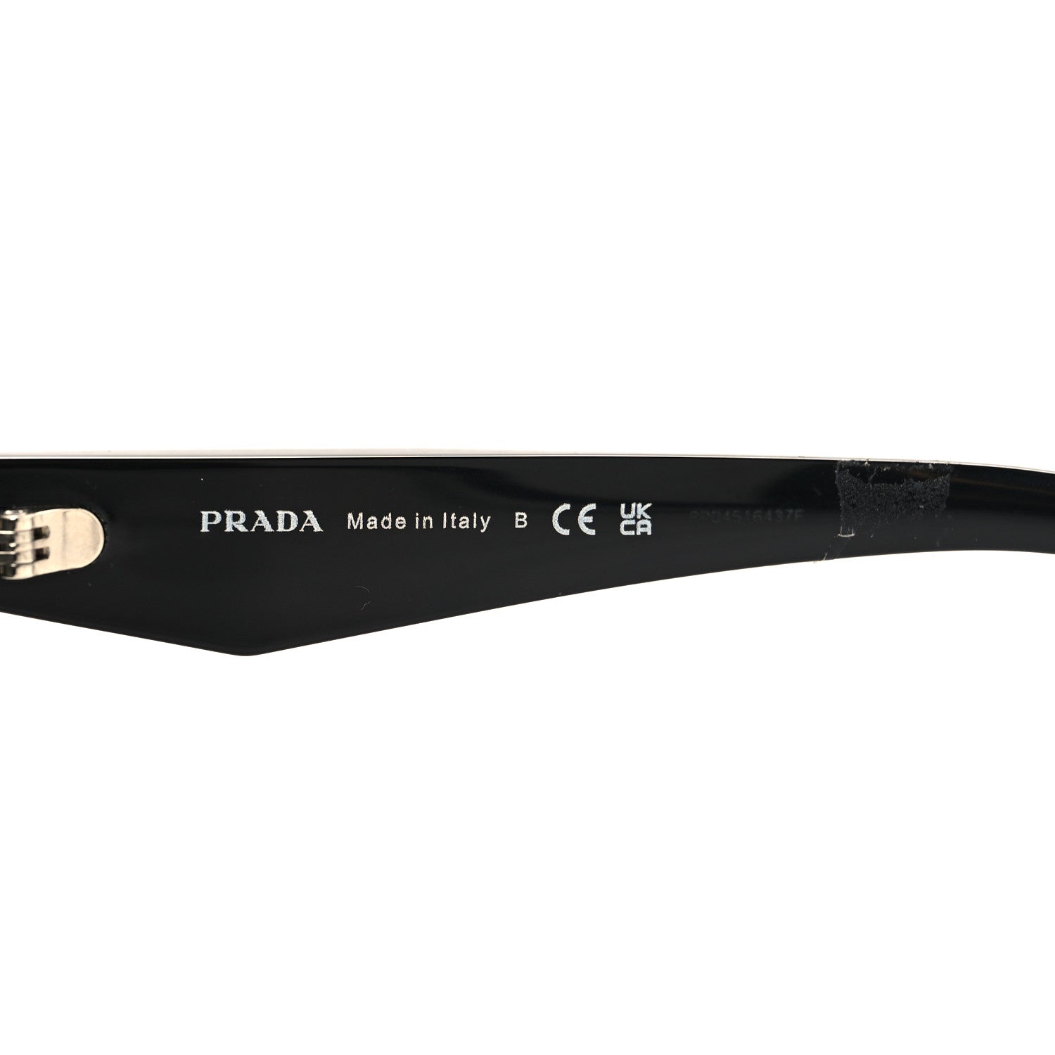 Prada Acetate Oval Sunglasses SPR 26Z Black 5 of 7