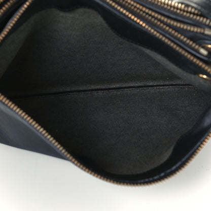 Celine Lambskin Large Trio Crossbody Bag Black 7 of 12
