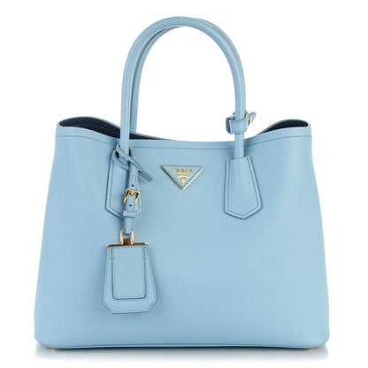 Prada Saffiano Cuir Large Double Bag Astrale 1 of 7