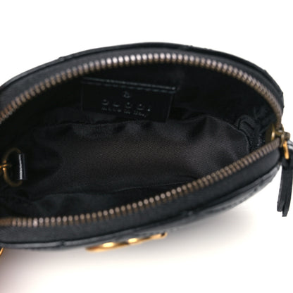 Gucci Calfskin Matelasse GG Marmont Key Pouch Black 5 of 8