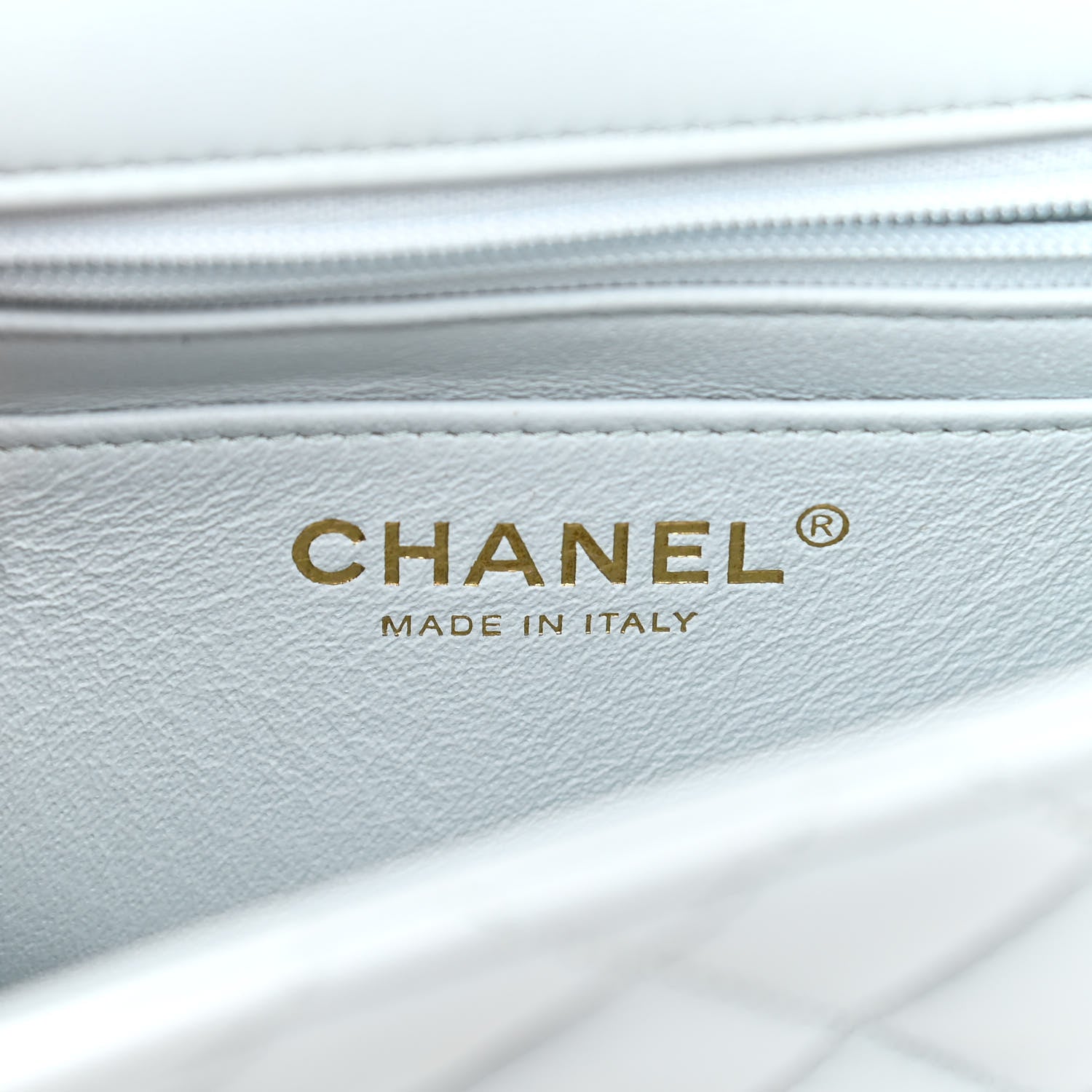 Chanel Lambskin Quilted Mini Top Handle Rectangular Flap Light Blue 6 of 11