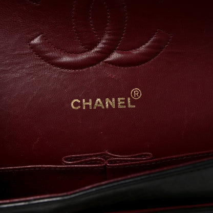 Chanel Lambskin Quilted Medium Double Flap Black 6 of 12
