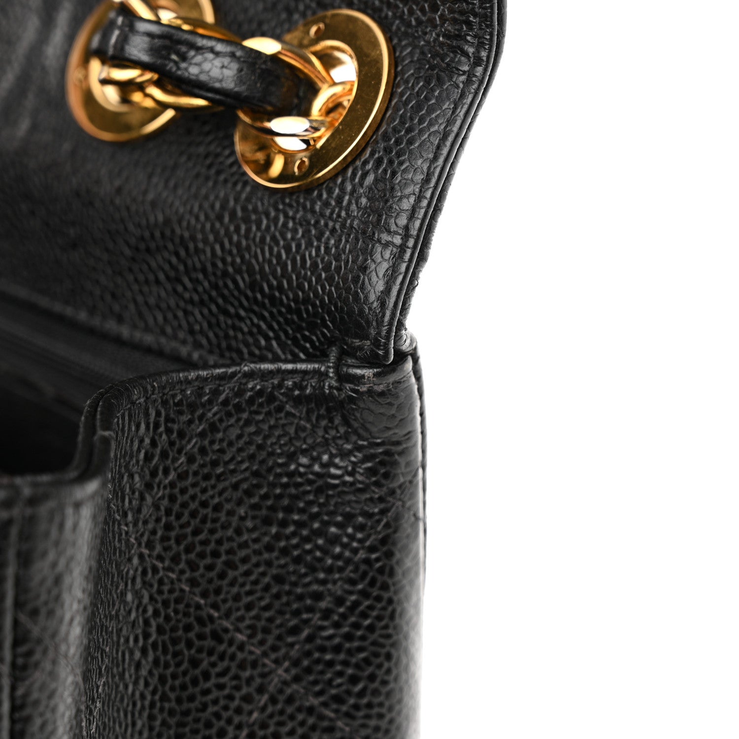 Chanel Caviar Quilted Jumbo Single Flap Black 15 of 15