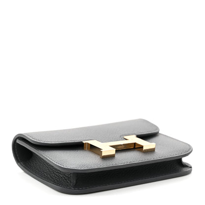 Hermes Evercolor Verso Constance Slim Wallet Ardoise Bleu Glacier 5 of 11