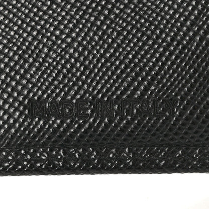 Prada Saffiano Metal Tri-Fold Wallet Black 7 of 9