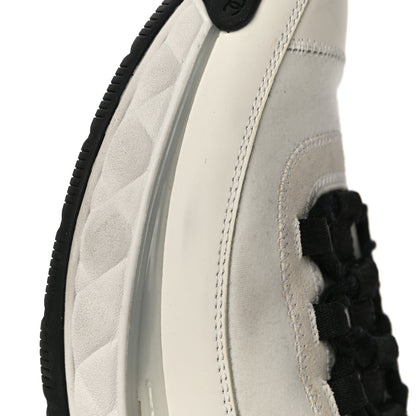 Chanel Velvet Calfskin Mixed Fibers CC Sneakers 40 Ivory Black 16 of 16