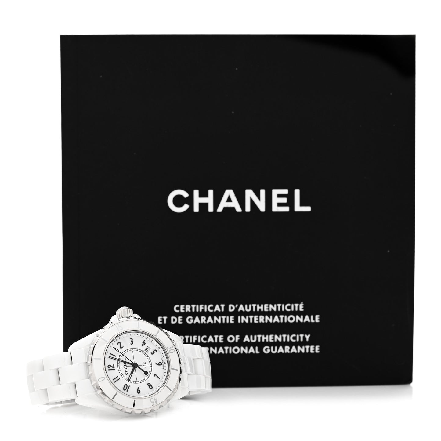Stainless Steel Ceramic 33mm J12 Quartz Watch White