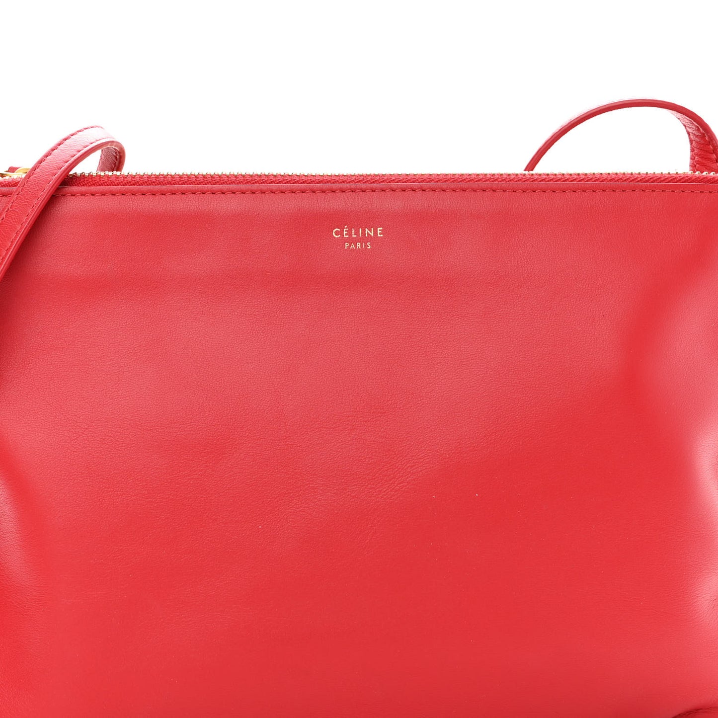Lambskin Small Trio Crossbody Bag Red
