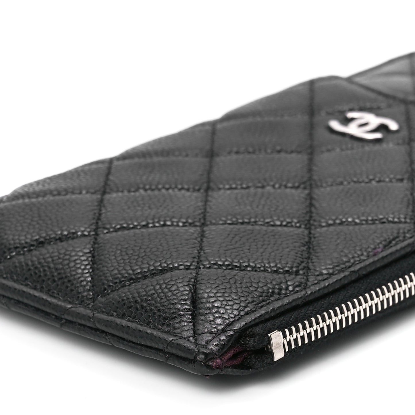 Caviar Quilted Classic iPhone Pouch Black