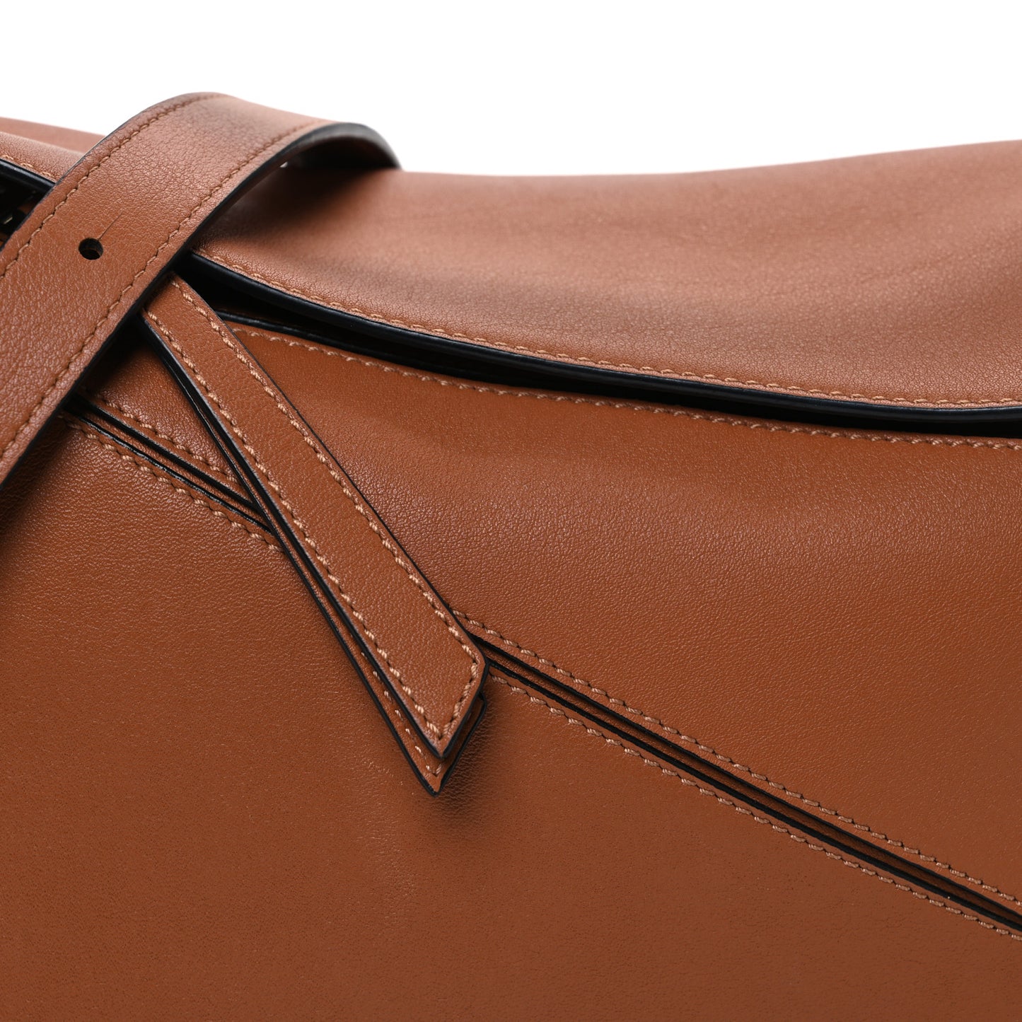 Calfskin Small Puzzle Bag Tan