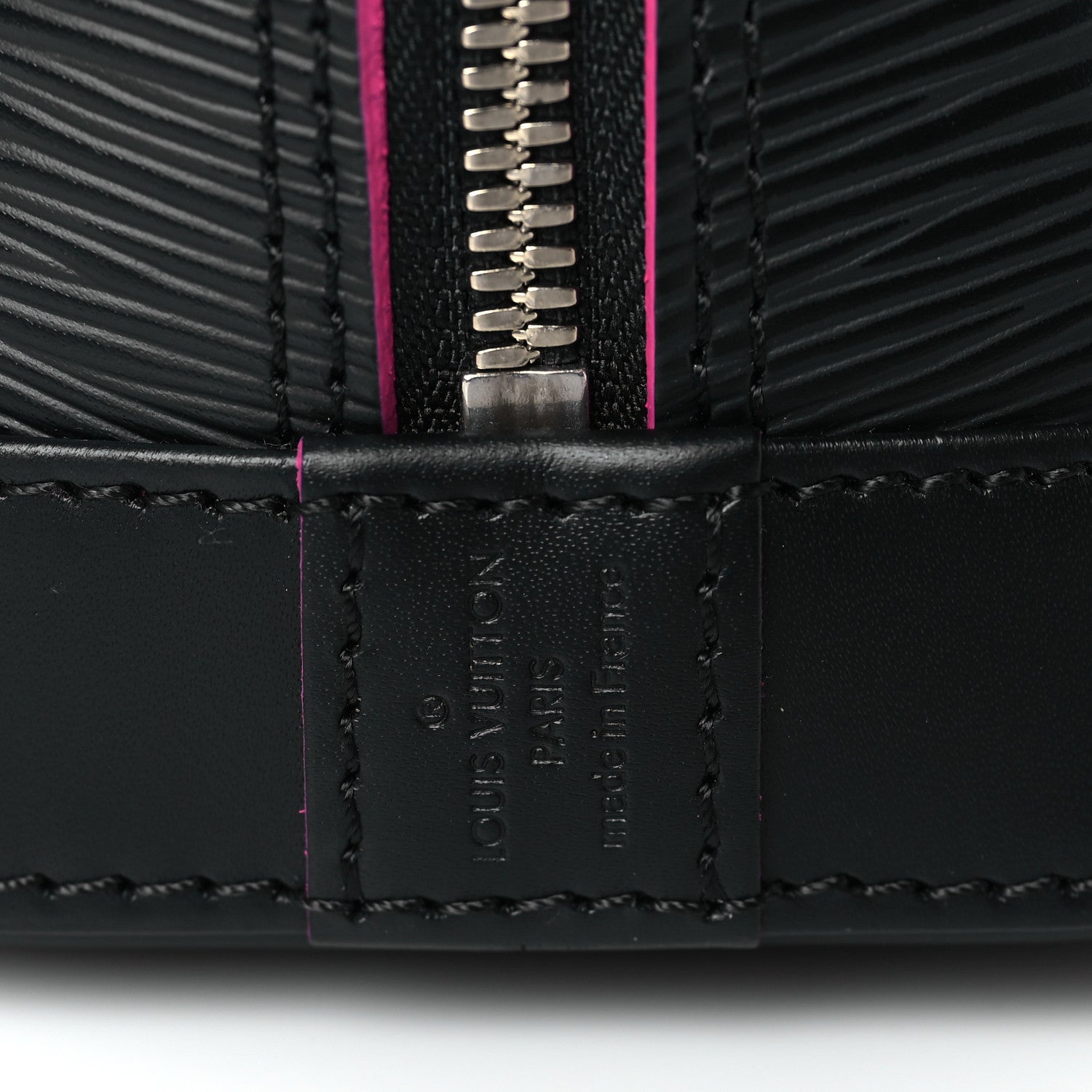 Louis Vuitton Epi Alma BB Black Hot Pink 6 of 9