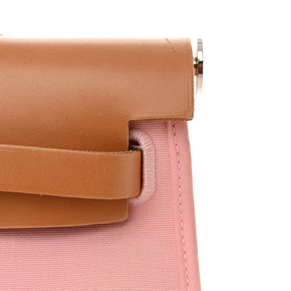 Hermes Vache Hunter Toile Herbag Zip 31 PM Rose Sakura 13 of 17
