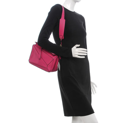 Loewe Calfskin Small Puzzle Bag Fuchsia 2 of 7