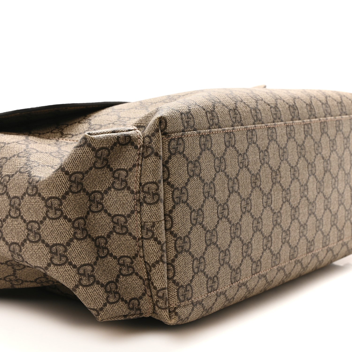 Gucci GG Plus Monogram Messenger Diaper Bag Dark Brown 9 of 10