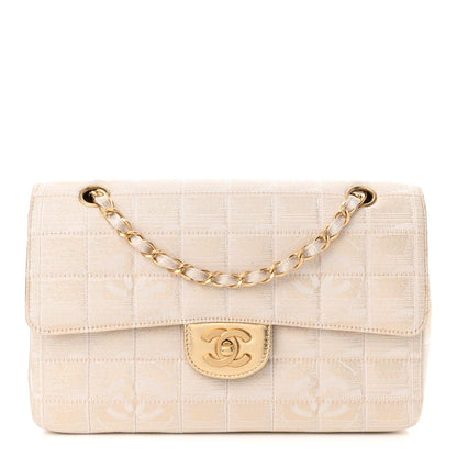 Chanel Metallic Nylon Medium Travel Flap Light Gold 1 of 14