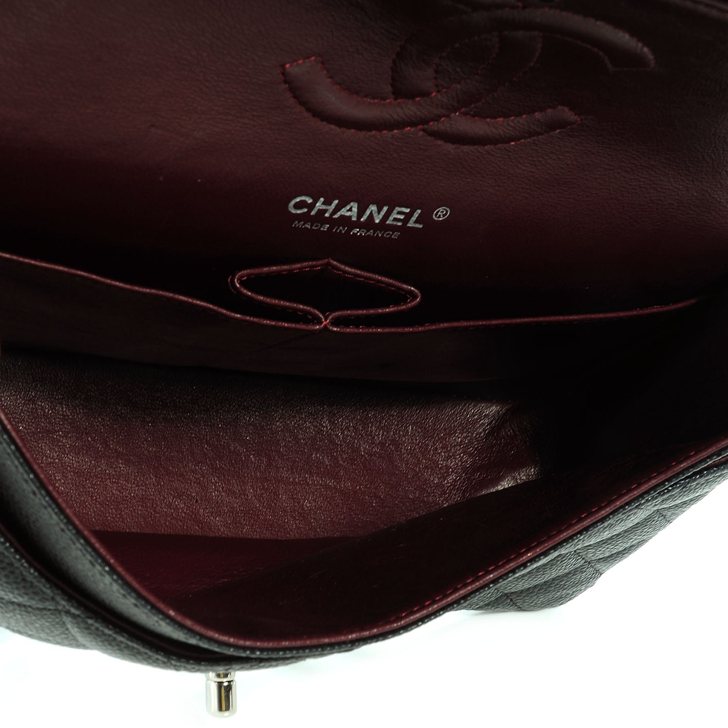 Chanel Caviar Quilted Medium Double Flap Black 7 of 8