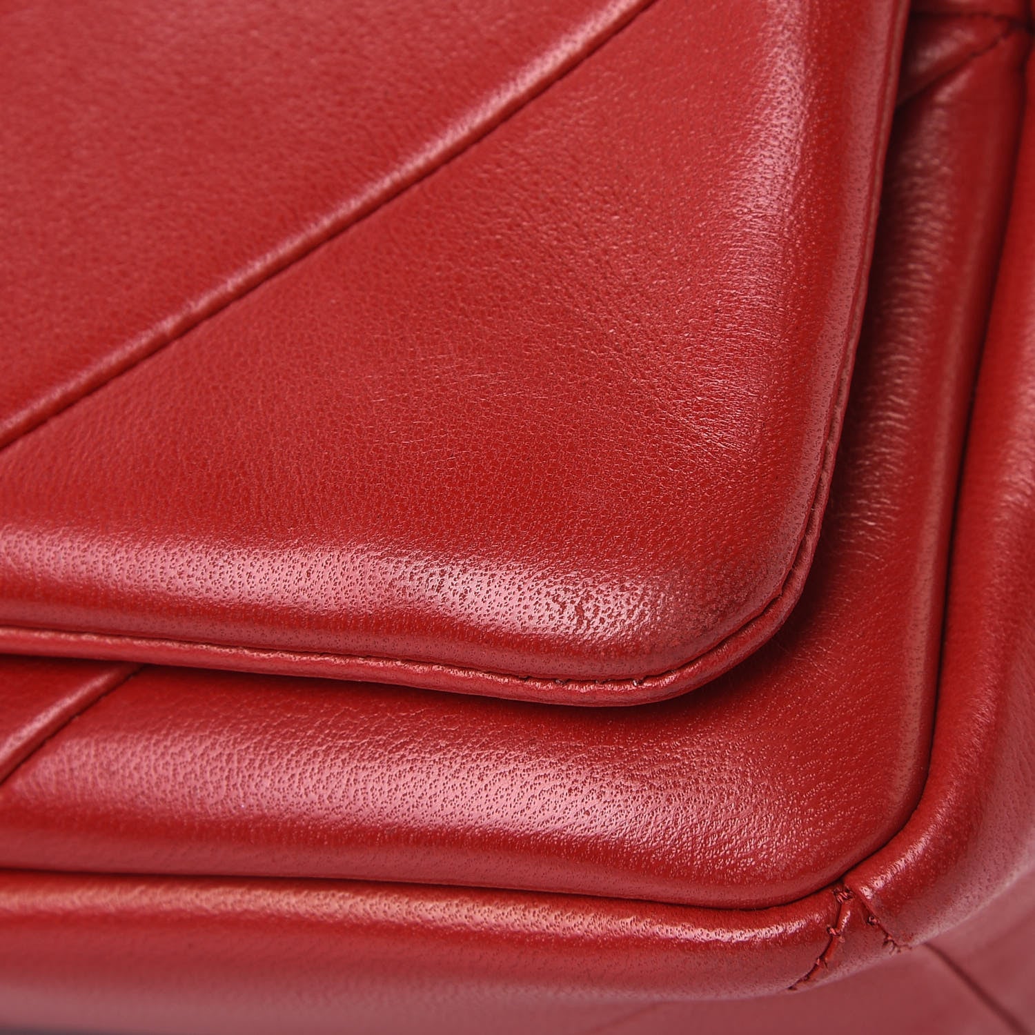 Saint Laurent Lambskin Patchwork Monogram Small Jamie Red 10 of 12