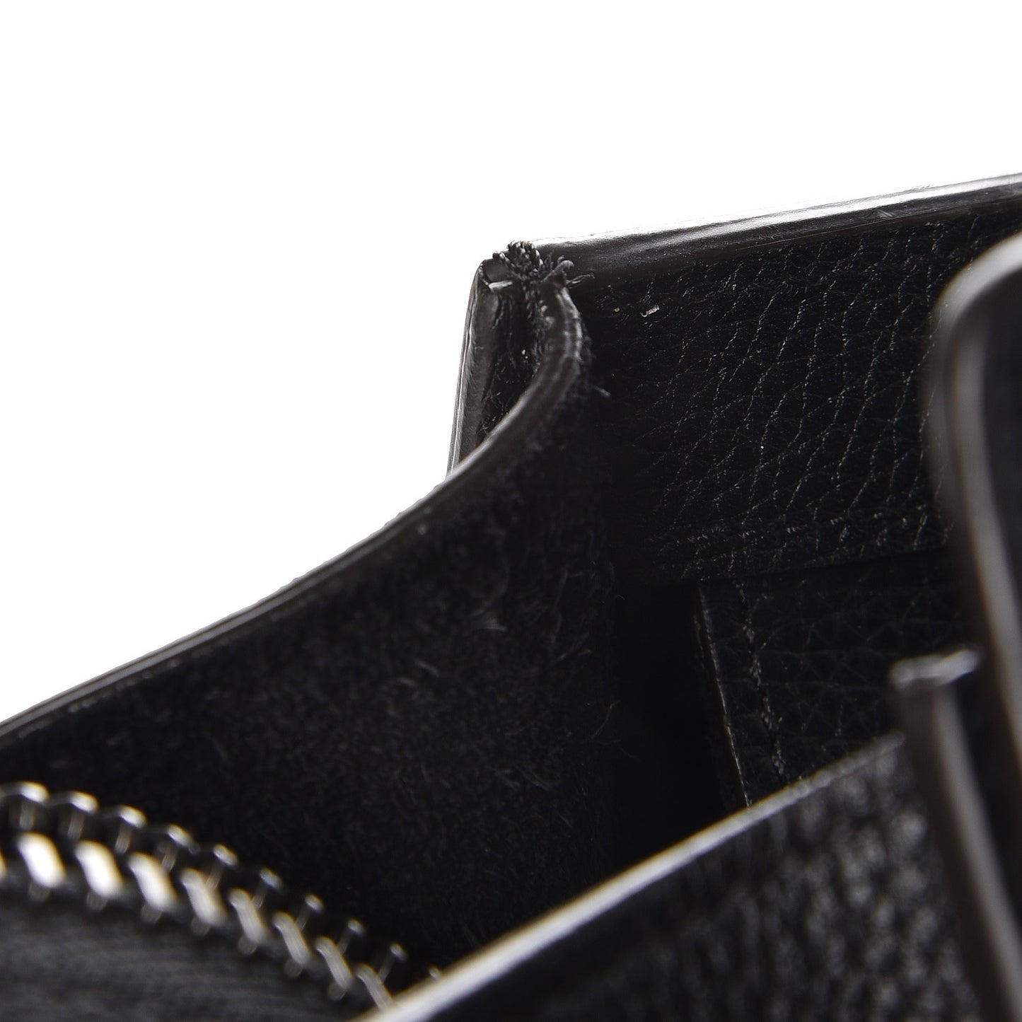 Drummed Calfskin Micro Luggage Black