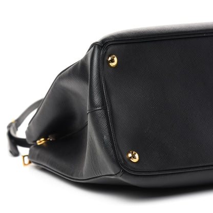 Prada Saffiano Medium Galleria Double Zip Tote Black 8 of 10